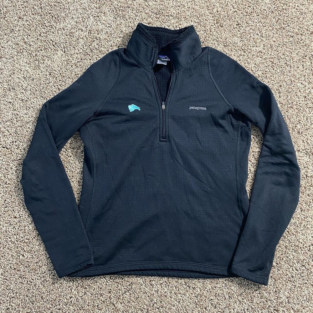 Patagonia Pullover Womens Small‎ Quarter Zip Grid Fleece Lightweight Outdoor